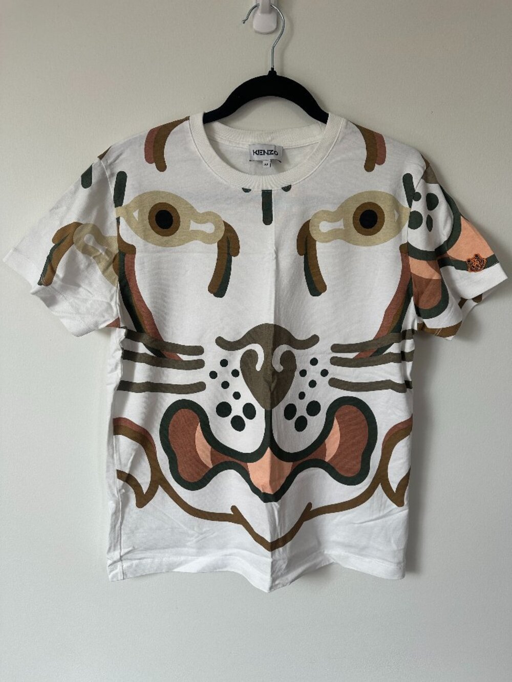 Kenzo Paris  Graphic Oversized Tiger Face Shirt Size M